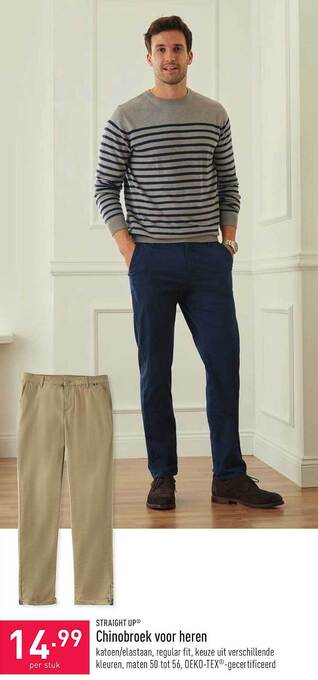Straight Up Chinobroek Voor Heren
