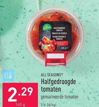 ALDI All Seasons Halfgedroogde Tomaten aanbieding