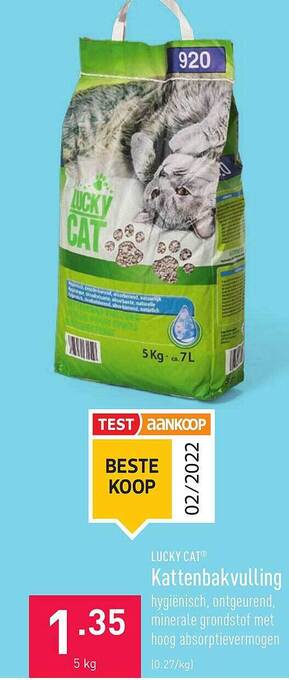 ALDI Lucky Cat Kattenbakvulling aanbieding