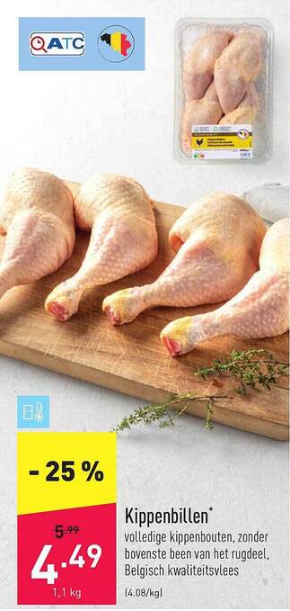 ALDI Kippenbillen aanbieding