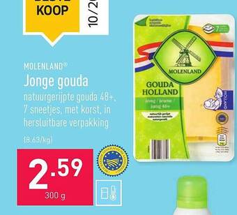 ALDI Molenland Jonge Gouda aanbieding