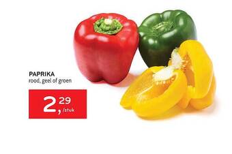 Alvo Paprika Rood Geel Of Groen aanbieding