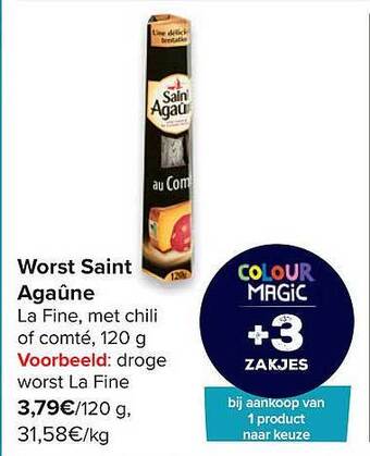 Carrefour Worst Saint Agaûne aanbieding