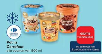 Carrefour Pot Ijs aanbieding