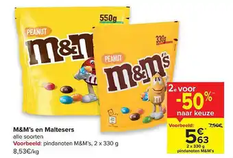 Carrefour M&ms En Maltesers aanbieding
