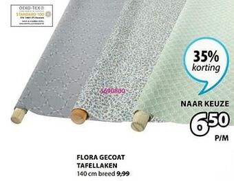 Jysk Flora gecoat tafellaken aanbieding