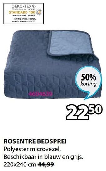 Jysk Rosentre bedsprei aanbieding