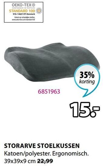 Jysk Storarve stoelkussen aanbieding