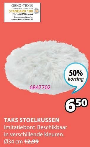 Jysk Taks stoelkussen aanbieding