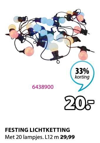 Jysk Festing lichtketting aanbieding