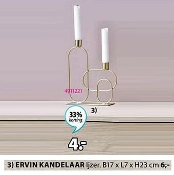 Jysk Ervin kandelaar aanbieding