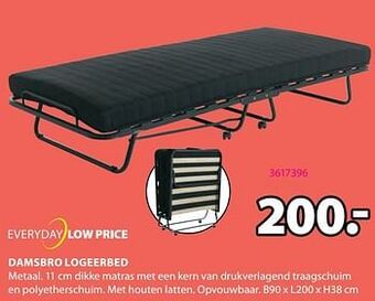 Jysk Damsbro logeerbed aanbieding