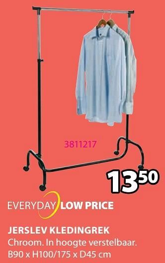 Jysk Jerslev kledingrek aanbieding