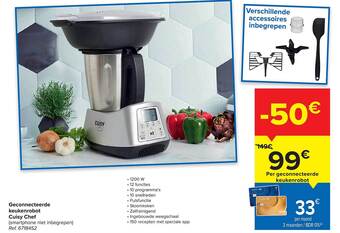 Carrefour Geconnecteerde Keukenrobot Cuisy Chef aanbieding