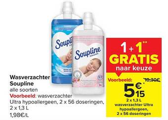Carrefour Wasverzachter Soupline aanbieding