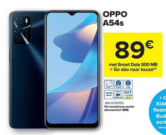 Carrefour Oppo A54s aanbieding