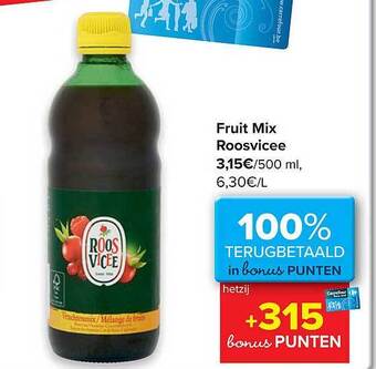 Carrefour Fruit Mix Roosvicee aanbieding