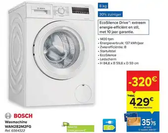 Carrefour Wasmachine aanbieding