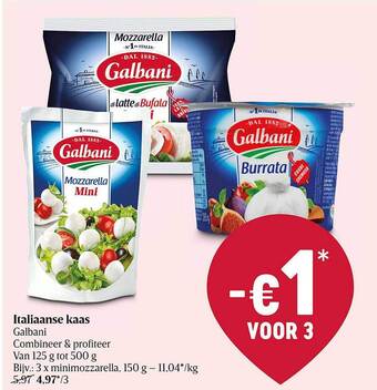 Delhaize Italiaanse Kaas Galbani aanbieding