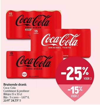 Delhaize Bruisende Drank Coca-cola aanbieding