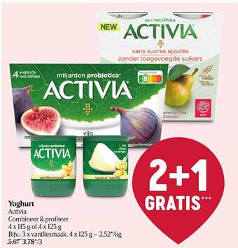 Delhaize Yoghurt Activia aanbieding