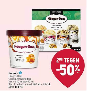 Delhaize Roomijs Häagen-dazs aanbieding