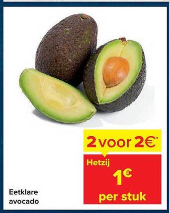 Carrefour Eetklare Avocado aanbieding