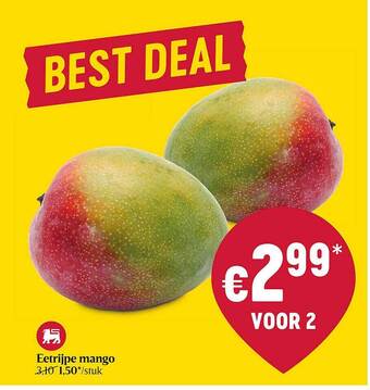 Delhaize Eetrijpe Mango aanbieding