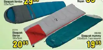 Happyland Slaapzak Verdon, Slaapzak Oleron, Slaapzak Mummy aanbieding