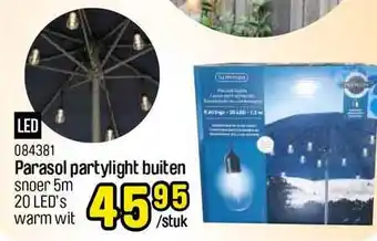 Parasol Partylight Buiten