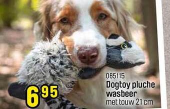 Happyland Dogtoy Pluche Wasbeer aanbieding