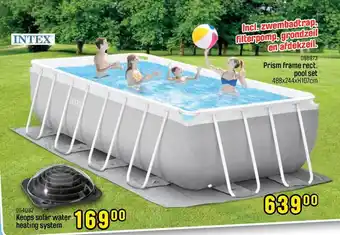 Happyland Keops Solar Water Heating System, Prism Frame Rect Pool Set aanbieding