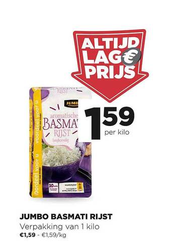 Jumbo Jumbo Basmati Rijst aanbieding
