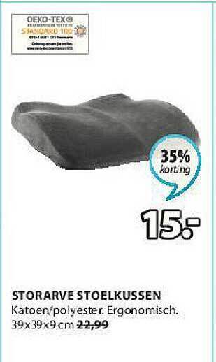 Jysk Storarve Stoelkussen aanbieding