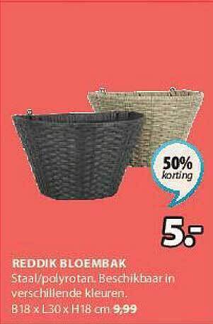 Jysk Reddik Bloembak aanbieding