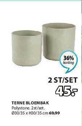 Jysk Terne Bloembak aanbieding