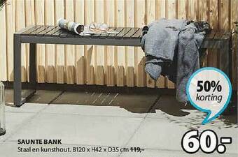 Jysk Saunte Bank aanbieding