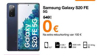 Orange Samsung Galaxy S20 Fe 5g aanbieding