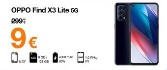 Orange Oppo Find X3 Lite 5g aanbieding