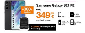 Orange Samsung Galaxy S21 Fe aanbieding