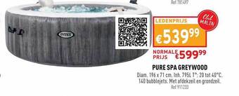 Trafic Pure Spa Greywood aanbieding