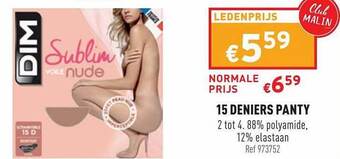 Trafic Deniers Panty aanbieding
