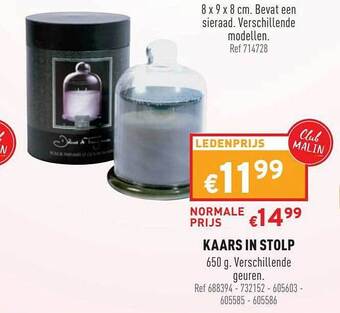 Trafic Kaars In Stolp aanbieding