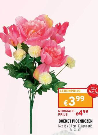 Trafic Boeket Pioenrozen aanbieding