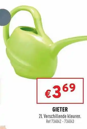 Trafic Gieter 2l Verschillende Kleuren aanbieding