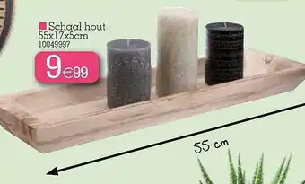 Yess Schaal Hout aanbieding