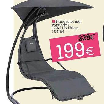 Yess Hangzetel Met Zonnedak aanbieding