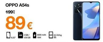 Orange Oppo a54s aanbieding