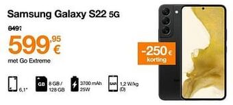Orange Samsung galaxy s22 5g aanbieding