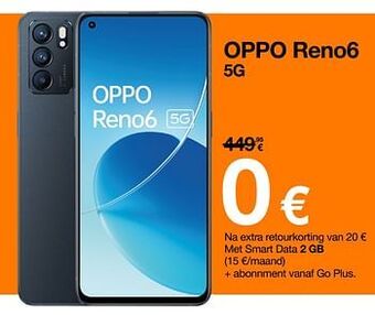 Orange Oppo reno6 5g aanbieding